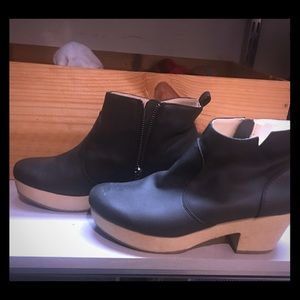 Clog style booties